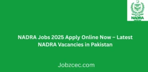 NADRA Jobs 2025 Apply Online Now Latest Career Opportunities in Pakistan